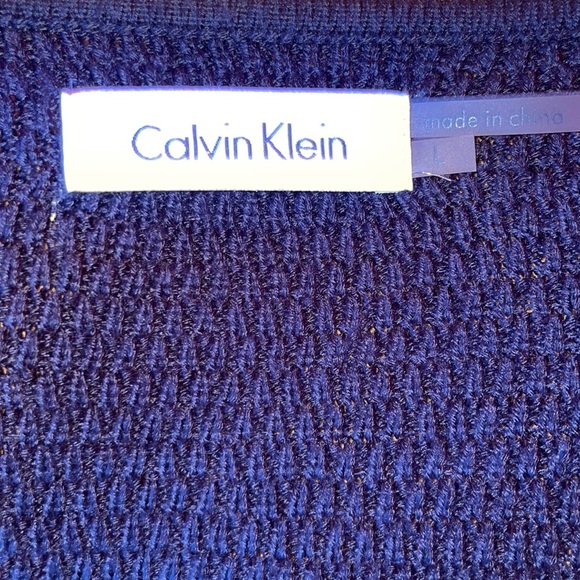 Calvin Klein | Long Sleeve Pleated Knit Dress - Picture 4 of 4